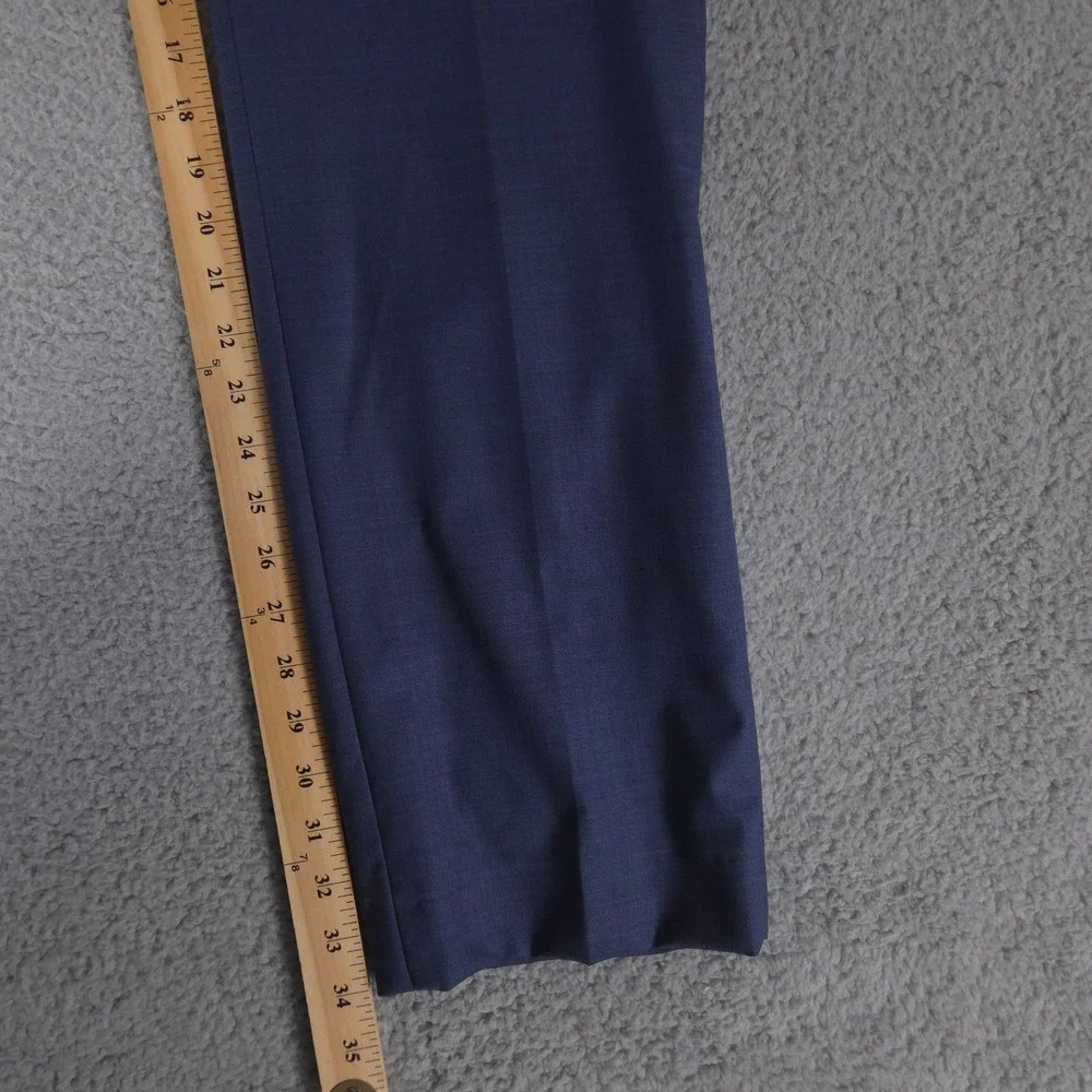 Banana‎ Republic Pants Mens 35x36 Blue Slim Fit Marzotto Wool Trousers Slacks